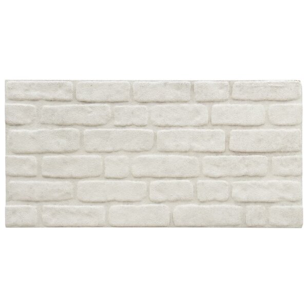 vidaXL Panneaux muraux 3D avec design de brique blanc 11 Pièces EPS