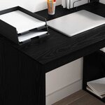 vidaXL Bureau Chêne noir 108 x 55 x 103.5 cm Bois d'ingénierie