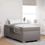 vidaXL Cadre de lit Taupe 80 x 200 cm tissu
