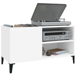 vidaXL Armoire à disques blanc 84 5x38x48 cm bois d'ingénierie