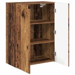 vidaXL Meuble TV mural Bois Ancien 59 5 x 31 x 80 cm Bois d'ingénierie