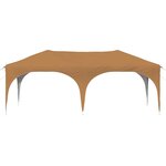 vidaXL Tente de fête pop-up 575 x 288 x 245 cm Beige Tissu Oxford