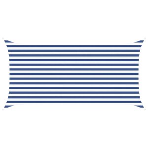 vidaXL Voile d'ombre Bleu et Blanc 4 x 2 m 100   polyester Oxford