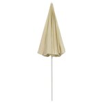 vidaXL Parasol de plage jaune sable 240 cm