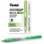 Surligneur Handy-Line S Rétractable/Rechargeable Vert clair x 12 PENTEL