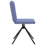 vidaXL Chaises à manger lot de 6 bleu jean tissu