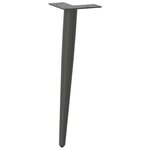 vidaXL Pieds de table basse coniques 4 pièces Anthracite 30-31 cm Acier