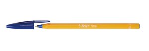 Stylo bille ORANGE Pointe Fine 0 7mm Encre Bleue BIC