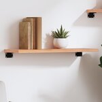 vidaXL Étagère murale marron clair 60x20x2 cm bois chêne massif traité
