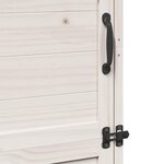 vidaXL Abri de jardin Blanc 59 5 x 56 x 176 5 cm Bois de Sapin Massif