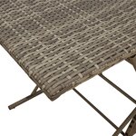 vidaXL Ensemble à manger de jardin 7 Pièces coussins gris résine tressée
