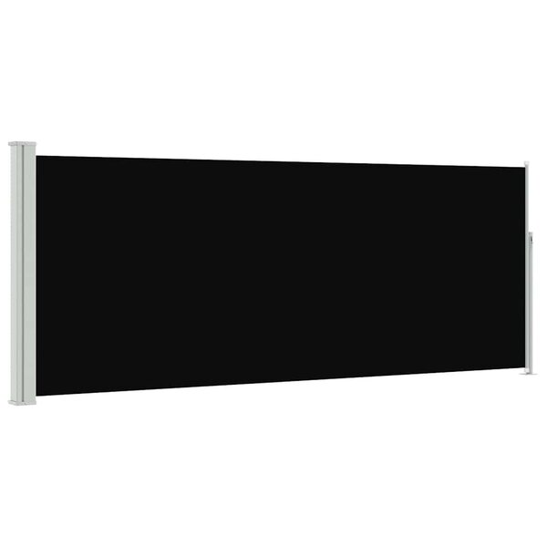 vidaXL Auvent latéral rétractable 120 x 300 cm Noir