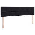 VidaXL Cadre de lit ottoman avec matelas noir 160x200 cm velours