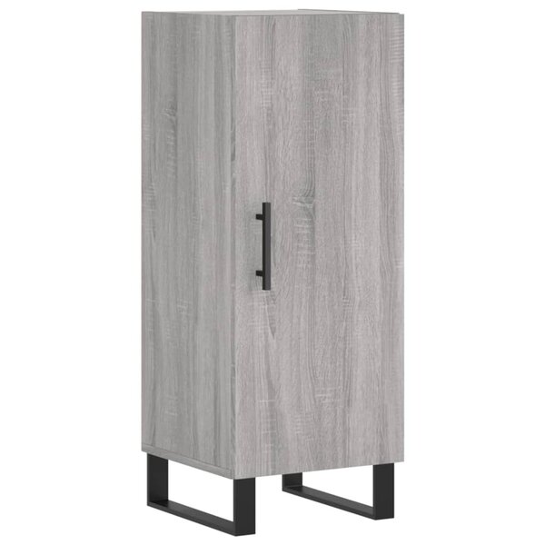 vidaXL Buffet Sonoma gris 34 5x34x90 cm Bois d'ingénierie