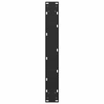 vidaXL Pieds de table de bar en U  2 pièces  noir  60 x (100-101) cm  acier