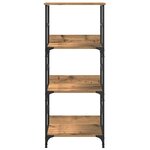 vidaXL Bibliothèque chêne artisanal 50x33x117 5 cm bois d'ingénierie