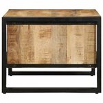 vidaXL Table basse 70x50x38 cm bois de manguier massif brut