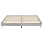 vidaXL Cadre de lit sonoma gris 200x200 cm bois d'ingénierie