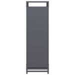 vidaXL Portant de bois chauffage anthracite 90x28x90 cm