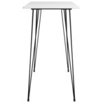 vidaXL Table de bar Blanc 120x60x105 cm