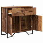 vidaXL Buffet Bois ancien 79.5 x 35.5 x 74.5 cm Bois d'ingénierie