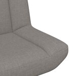 vidaXL Chaise d'appoint Taupe Tissu  Base en métal Standard Ergonomique
