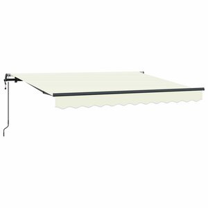 vidaXL Auvent Rétractable Crème 300 x 200 cm tissu