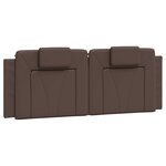 vidaXL Cadre de lit avec lumières LED marron 140x200 cm similicuir