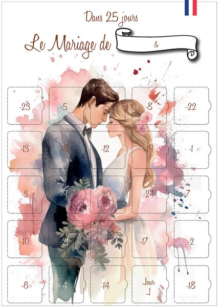 Calendrier de l'avant Marathon 25 jours