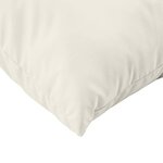 vidaXL Coussins de palette lot de 3 crème mélangé tissu