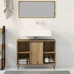 vidaXL Cabinet de salle de bain chêne artisanal 80 x 33 x 60 cm