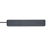 Brennenstuhl rallonge à 6 prises secure-tec 2 m anthracite