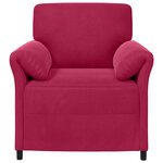 vidaXL Canapé 1 place Bordeaux 88 x 83 x 95 cm Velours
