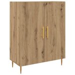 vidaXL Haut Armoire chêne artisanal 69 5 x 34 x 180 cm