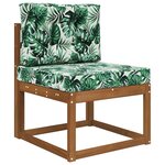 vidaXL Coussin de canapé d'extérieur 2 Pièces Motif feuille Polyester