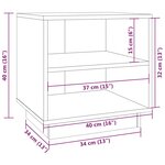 vidaXL Tables de chevet 2 Pièces Blanc 40x34x40 cm Bois de pin solide