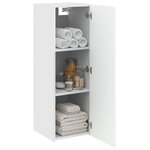 vidaXL Cabinet de Salle de Bain Mural Blanc brillant 33 x 34 5 x 60 cm