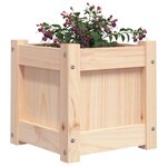 vidaXL Jardinières 2 Pièces bois de pin massif
