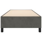 vidaXL Cadre de lit Gris foncé 90x190 cm Velours