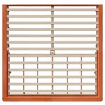 vidaXL Cadre de lit avec stockage Marron cire 200 x 200 cm bois