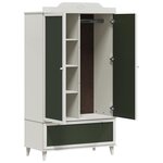 vidaXL Armoire Tableau Noir avec tiroir Blanc Bois d'ingénierie