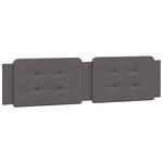 vidaXL Cadre de lit sans matelas gris 200x200 cm similicuir