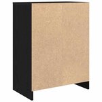 vidaXL Buffet chêne noir 57x34x76 cm bois d'ingénierie
