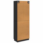 vidaXL Ensemble de Meubles 2 Pièces Noir 66 x 34 5 x 87 cm