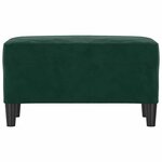 vidaXL Banc Vert foncé 70x35x41 cm Velours
