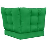 vidaXL Coussin de canapé d'extérieur 3 Pièces Vert Polyester