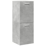 vidaXL Ensemble de meubles de salle de bain 4 Pièces gris béton