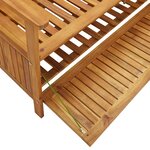 vidaXL Banc de rangement de jardin 148 cm bois d'acacia solide