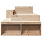 vidaXL Cadre de lit sans matelas 90x200 cm bois de pin massif