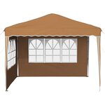 vidaXL Tente de fête pop-up 288 x 288 x 245 cm Beige Tissu Oxford